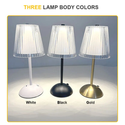 LED Table Lamp Touch Sensor Rechargeable Night Light Nordic interior Dimming Stand LED Bedside Lamp Restaurant Hotel Bar Bedroom