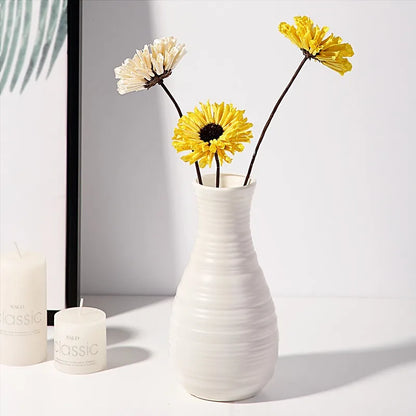 Nordic Plastic Vase Simple Small Fresh Flower Pot Storage Bottle For Flowers Living Room Modern Home Decorations Ornaments