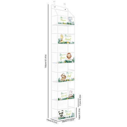 1pc 4 /6Layer Over The Door Hanging Organizer Cosmetics Wall Hanging Storage Organizerfor Nursery Bathroom Closet Bedroom Dorm