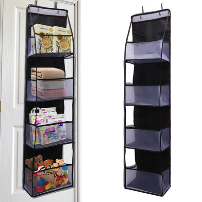 1pc 4 /6Layer Over The Door Hanging Organizer Cosmetics Wall Hanging Storage Organizerfor Nursery Bathroom Closet Bedroom Dorm