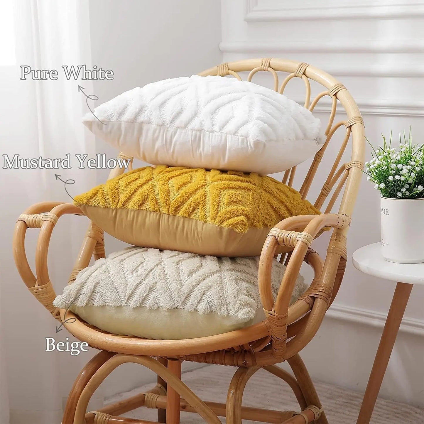 1pc Modern Rhombus Velvet Throw Pillow Cover Soft Solid Pillow Case Decor Square Cushion For Sofa Bedroom Home Pillowcase 45x45