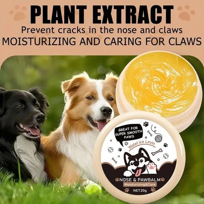 20g Dog Nose and Paw Balm Dog Paw Cream Cats Dogs Paw Protector Cream Pet Feet Moisturizer Pet Crack Feet Repair Pet Accessories