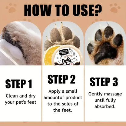20g Dog Nose and Paw Balm Dog Paw Cream Cats Dogs Paw Protector Cream Pet Feet Moisturizer Pet Crack Feet Repair Pet Accessories